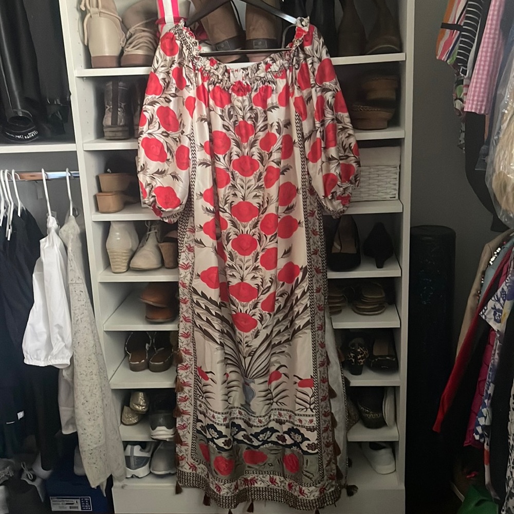 L’Atiste by Amy Long Maxi off the shoulder dress